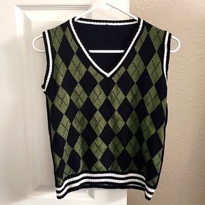 Shein checkered sweater vest
